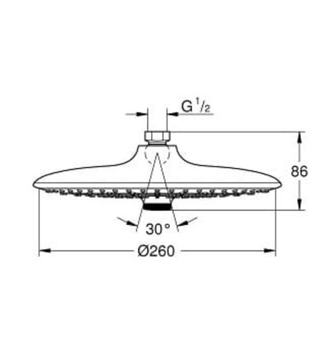Bát Sen Tắm Gắn Trần Đức Grohe 26456EN0