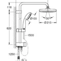 Cây Sen Tắm Nhập Khẩu Đức Grohe 26381001