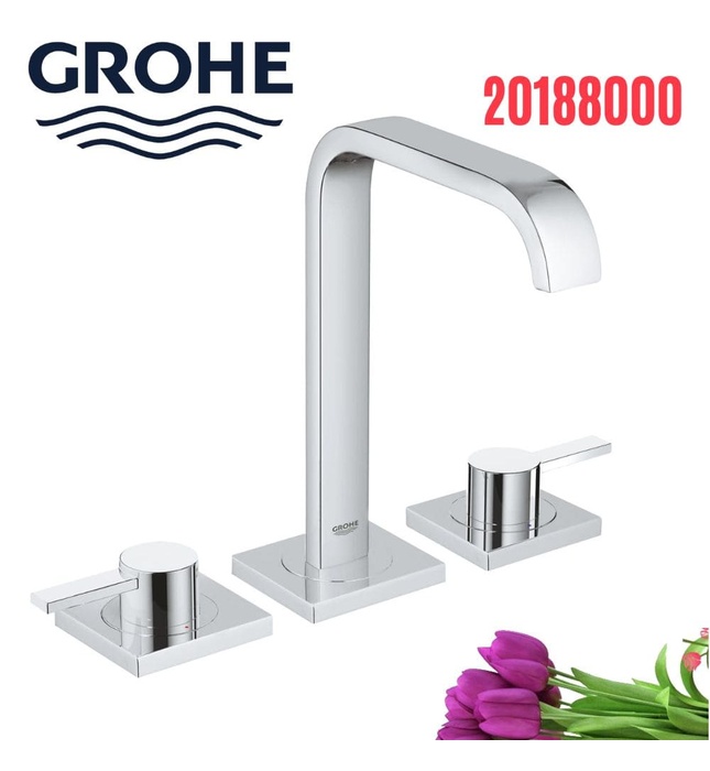 Vòi Chậu Lavabo Nóng Lạnh 3 Lỗ Đức Grohe 20188000