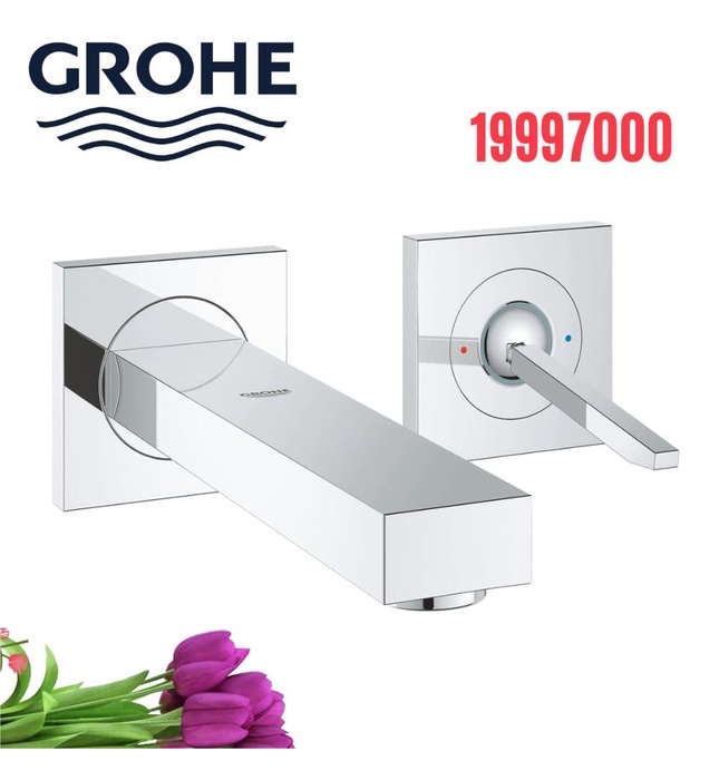 Vòi Chậu Lavabo Nóng Lạnh Gắn Tường Đức Grohe 19997000