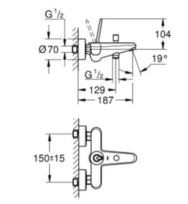 Củ Sen Tắm Nóng Lạnh Đức Grohe 23431000