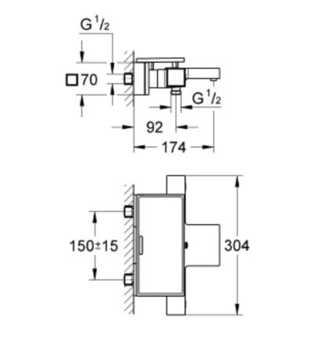 Củ Sen Tắm Nóng Lạnh Đức Grohe 34502000