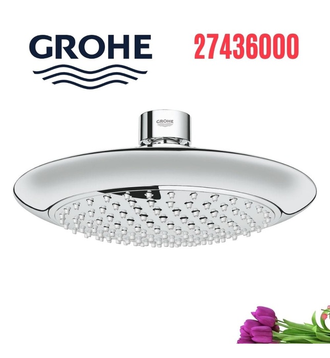 Bát sen nóng lạnh gắn trần Grohe 27436000