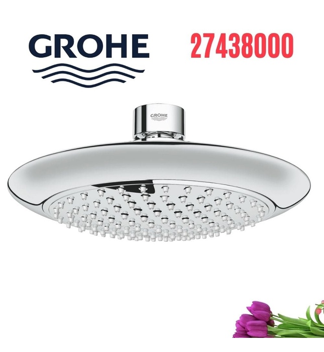 Bát sen nóng lạnh gắn trần Grohe 27438000