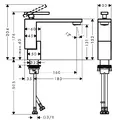 Vòi Lavabo Nóng Lạnh AXOR Edge 130 46010300