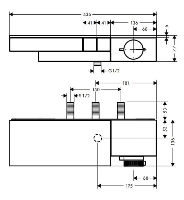 Van Điểu Chỉnh Nhiệt Độ Sen Tắm Đức Axor Edge 46240300