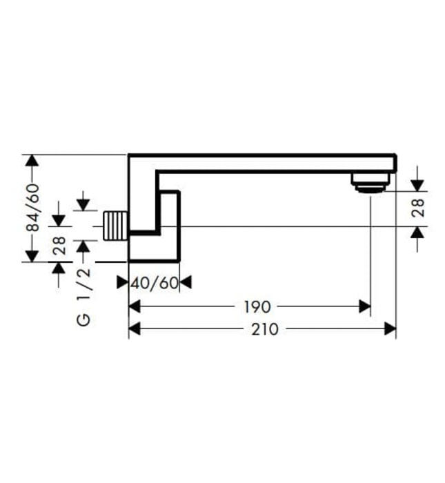 Sen Bồn Tắm Âm Tường Đức Axor Edge 46410300