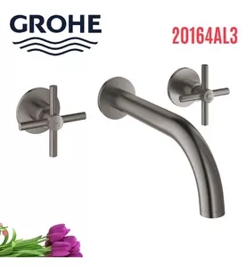Vòi Chậu Lavabo Nóng Lạnh Gắn Tường Đức Grohe 20164AL3