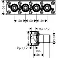 Chân Sen Tắm 3 Chức Năng Đức Axor 45443180