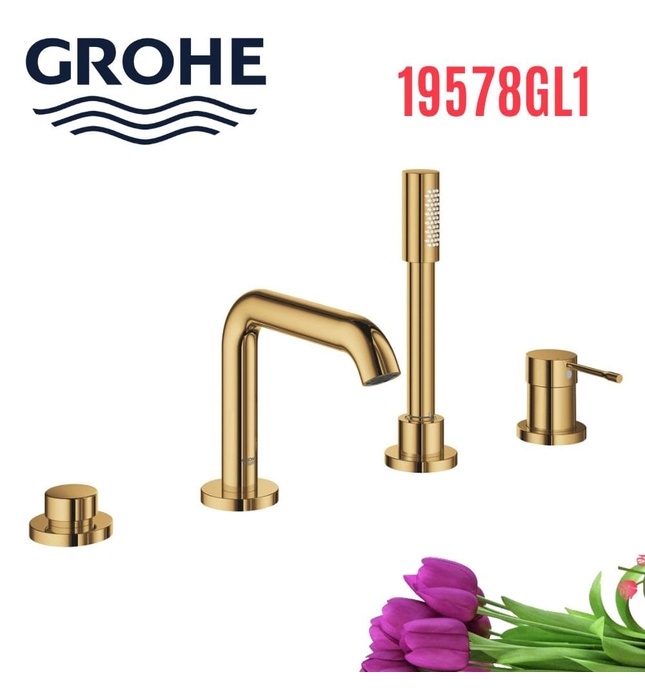Vòi Xả Bồn Tắm 4 Lỗ Gắn Bồn Đức Grohe 19578GL1