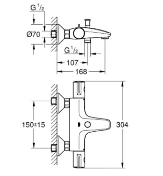 Củ Sen Tắm Nhiệt Độ Đức Grohe 34567000