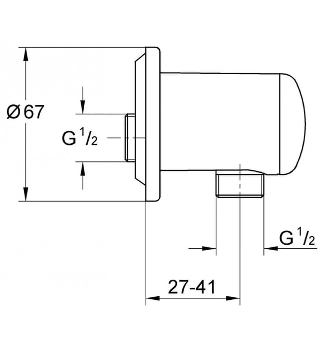 Đầu Ra Nước Nhập Khẩu Đức Grohe 28671000
