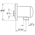 Đầu Ra Nước Nhập Khẩu Đức Grohe 28671000