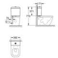 Két Nước Bồn Cầu Nhập Khẩu Đức Grohe 39338000