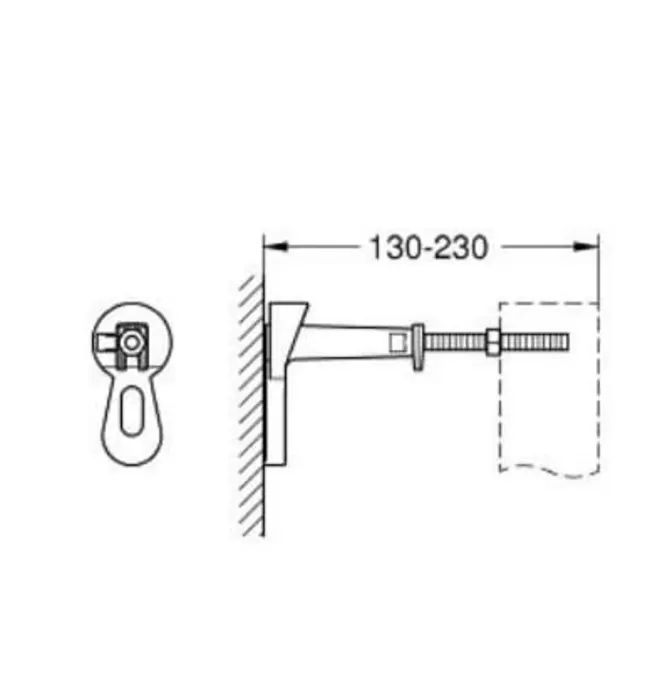 Ốc Chịu Lực Bồn Cầu Treo Tường Đức Grohe 3855800M