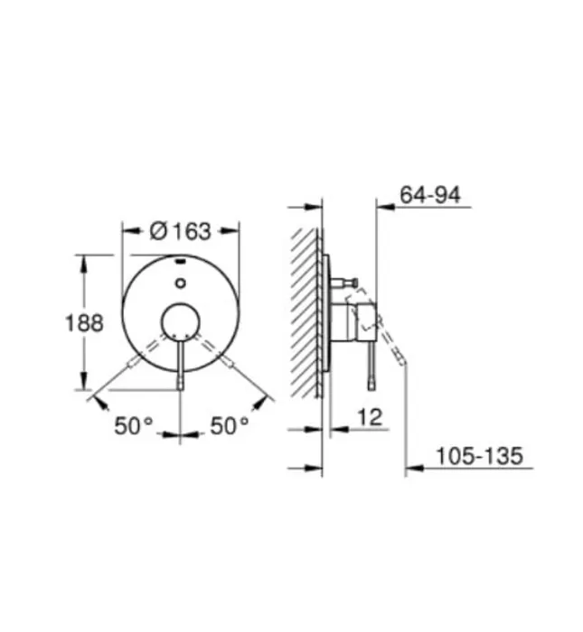 Mặt Nạ Sen Âm Tường Đức Grohe 19285001