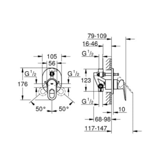Mặt Nạ Sen Âm Tường Đức Grohe 29041000