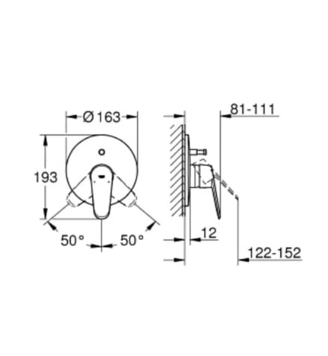 Mặt Nạ Sen Âm Tường Đức Grohe 19548002