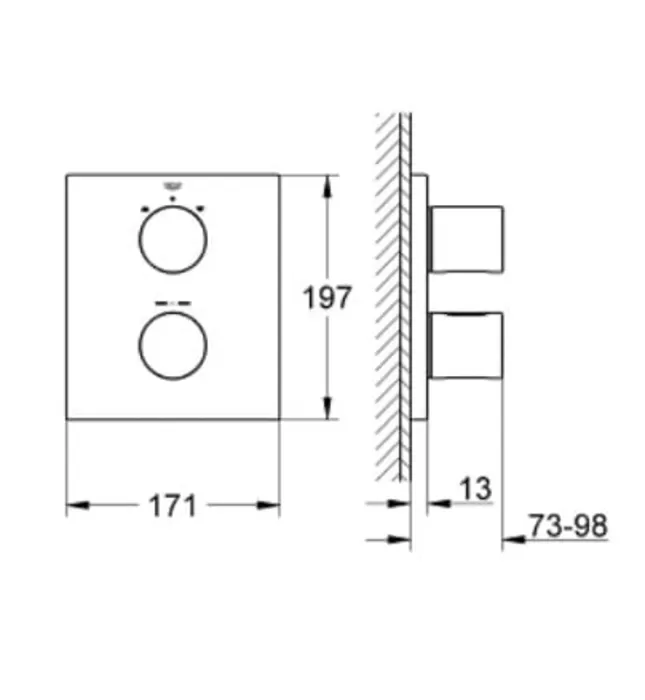 Mặt Nạ Sen Âm Tường Đức Grohe 19567000