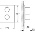 Mặt Nạ Sen Âm Tường Đức Grohe 19567000