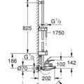 Củ Sen Tắm Kèm Thanh Trượt Đức Grohe 26304000
