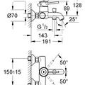 Củ Sen Tắm Nóng Lạnh Đức Grohe 32865000