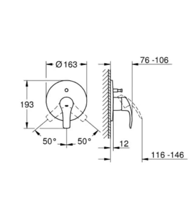 Mặt Nạ Sen Âm Tường Đức Grohe 19450002