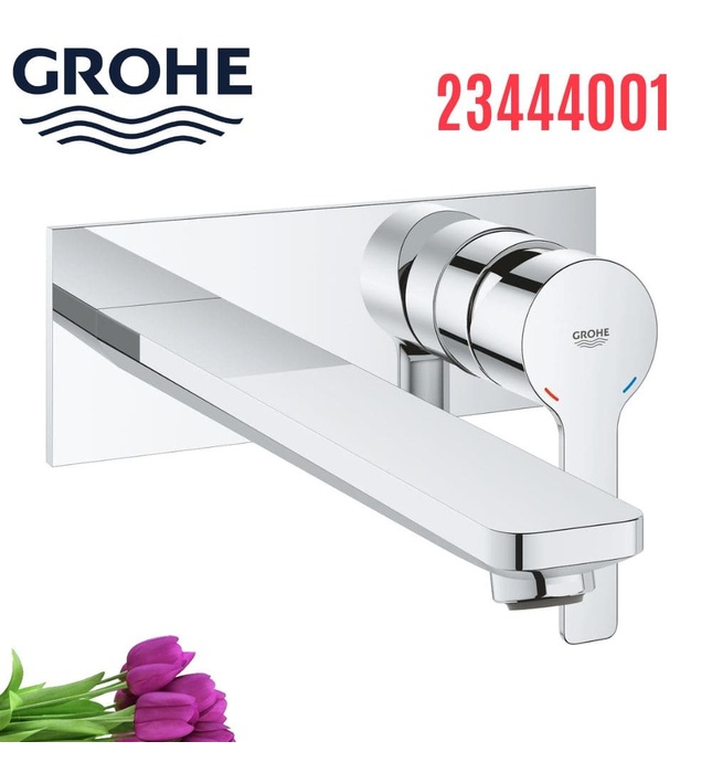 Vòi Chậu Lavabo Nóng Lạnh Gắn Tường Đức Grohe 23444001