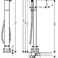 Vòi Sen Bồn Tắm Đặt Sàn Đức Axor MyEdition 47442000