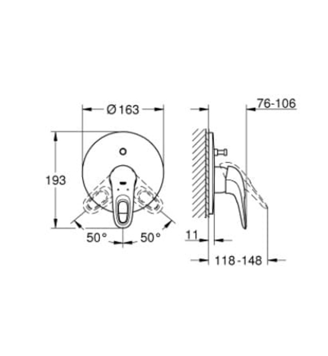 Mặt Nạ Sen Âm Tường Đức Grohe 19506003