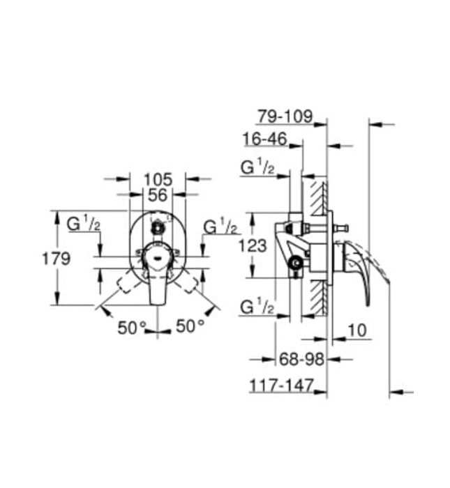 Mặt Nạ Sen Âm Tường Đức Grohe 29043000
