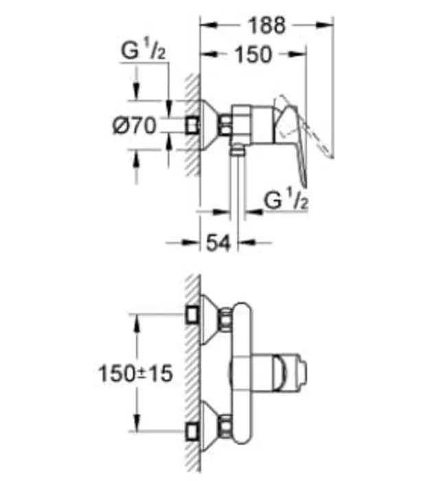 Củ Sen Tắm Nóng Lạnh Đức Grohe 32821000