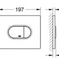 Nút Nhấn Xả Bồn Cầu Nhập Khẩu Đức Grohe 38858000