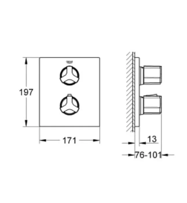 Mặt Nạ Sen Âm Tường Đức Grohe 19446000
