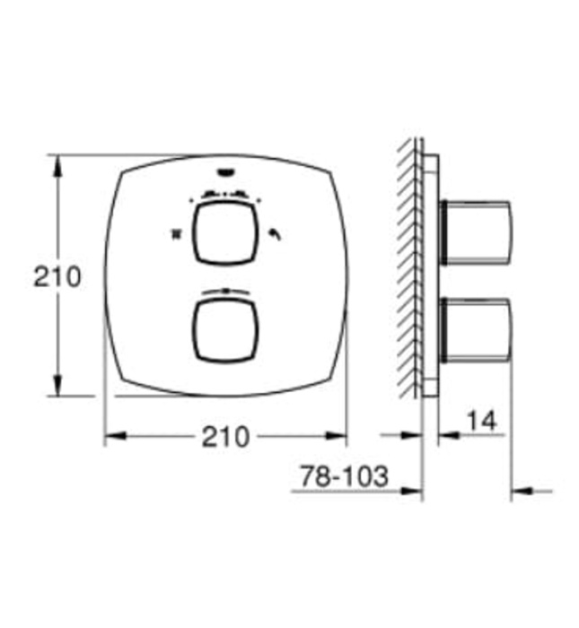 Mặt Nạ Sen Âm Tường Đức Grohe 19937000