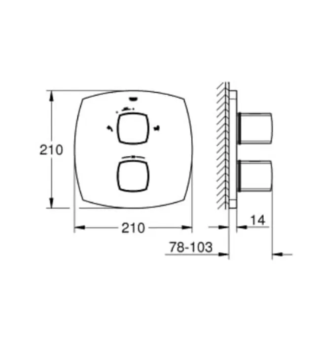 Mặt Nạ Sen Âm Tường Đức Grohe 19948000