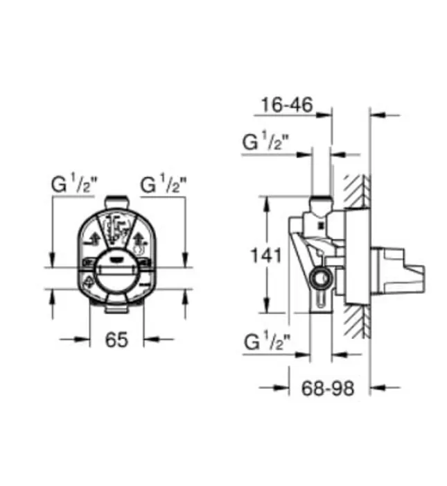 Bộ Trộn Âm Nhập Khẩu Đức Grohe 33961000