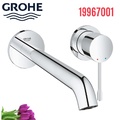 Vòi Chậu Lavabo Nóng Lạnh Gắn Tường Đức Grohe 19967001