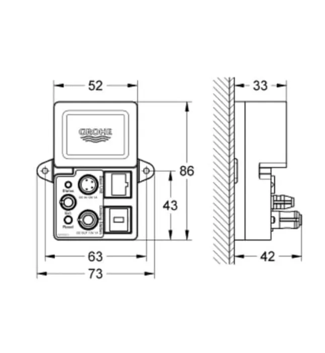 Bộ Điều Khiển Bluetooth Nhiệt Nhập Khẩu Đức Grohe 36371000