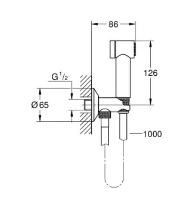 Vòi Xịt Vệ Sinh Nhập Khẩu Đức Grohe 26329000