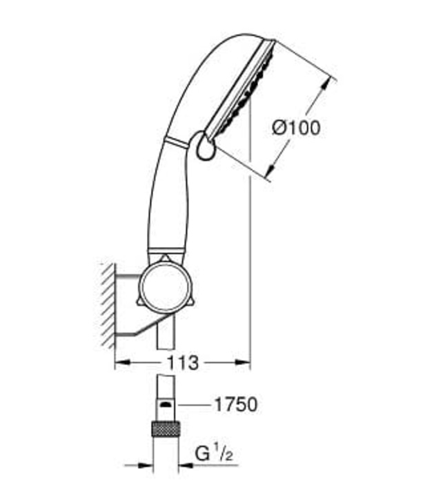 Tay Sen Tắm Nhập Khẩu Đức Grohe 27805001