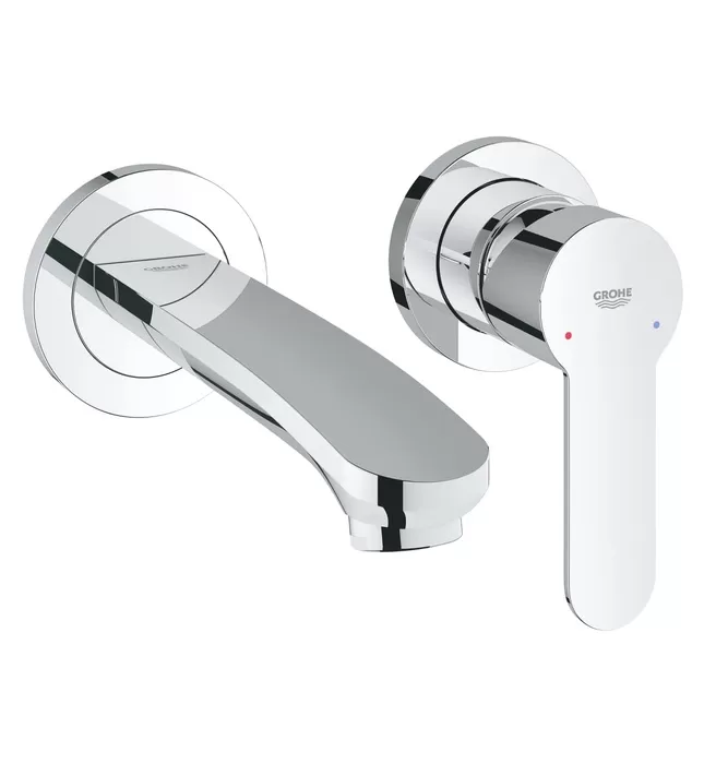 Vòi Chậu Lavabo Nóng Lạnh Gắn Tường Đức Grohe 19571002