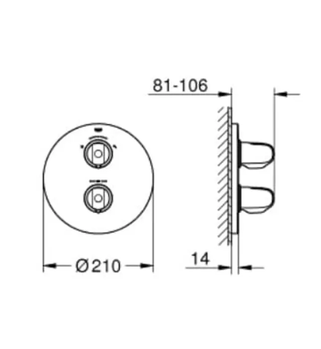 Mặt Nạ Sen Âm Tường Đức Grohe 19985000