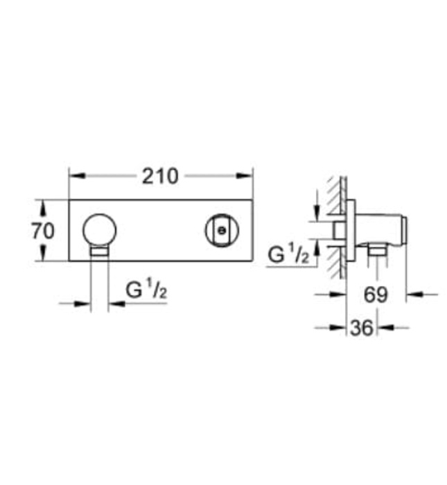 Đầu Nối Ra Nước Nhập Khẩu Đức Grohe 27621000