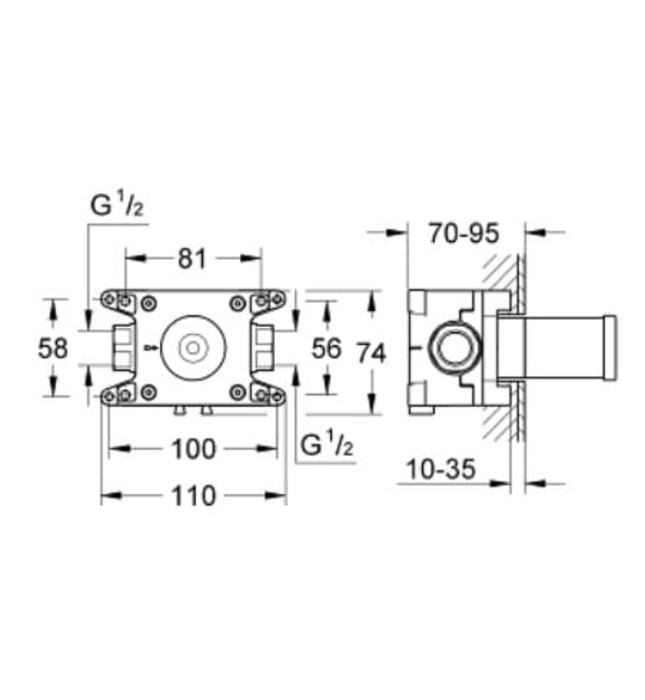 Bộ Trộn Âm Nhập Khẩu Đức Grohe 35034000