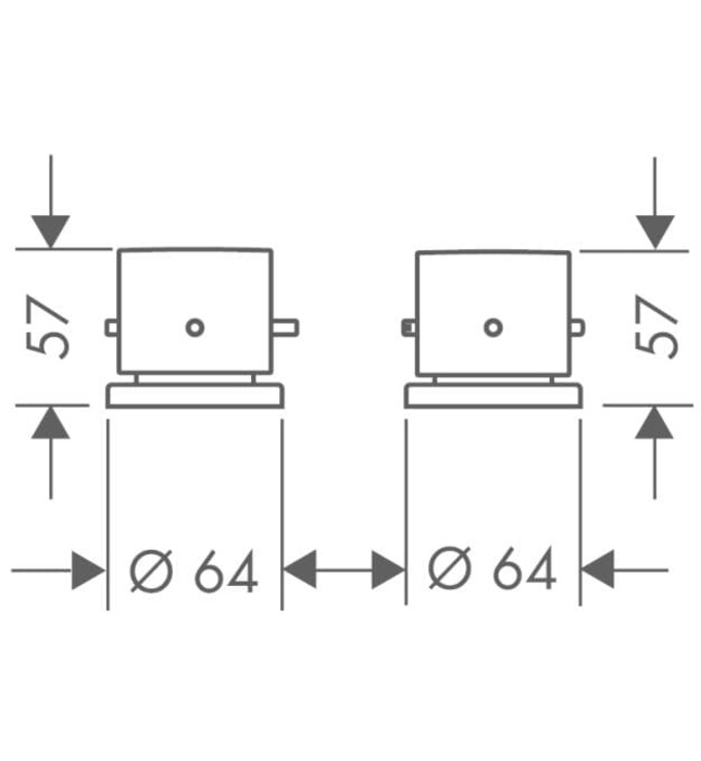 Vòi Sen Bồn Tắm Nóng Lạnh Nhiệt Độ 2 Chân Đức Axor Starck. 10480950