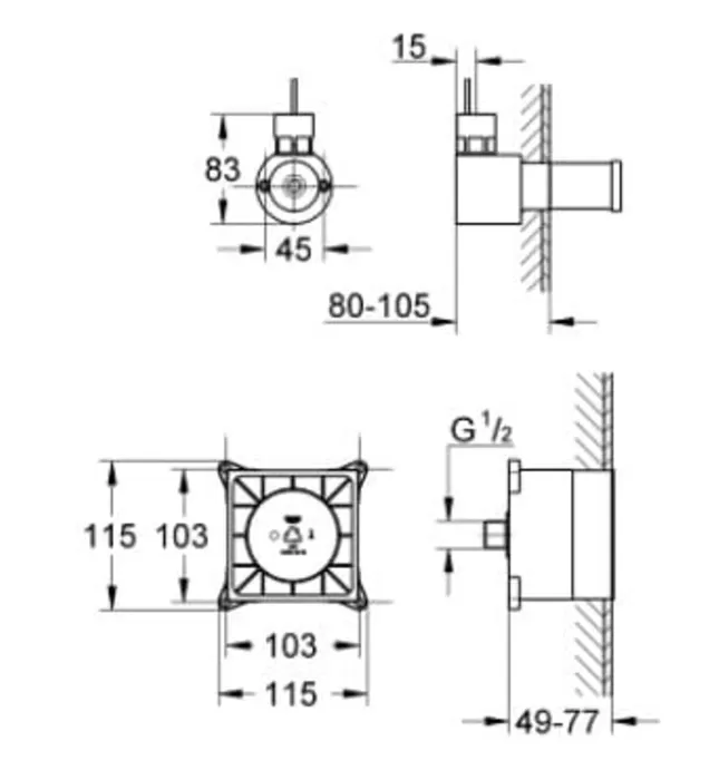 Bộ Âm Tạo Hơi Nước Nhập Khẩu Đức Grohe 29074000