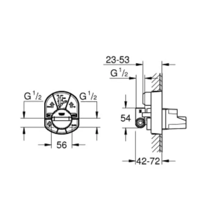 Bộ Trộn Âm Nhập Khẩu Đức Grohe 33964000