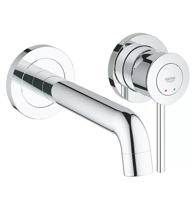 Vòi Chậu Lavabo Nóng Lạnh Gắn Tường Đức Grohe 20292000