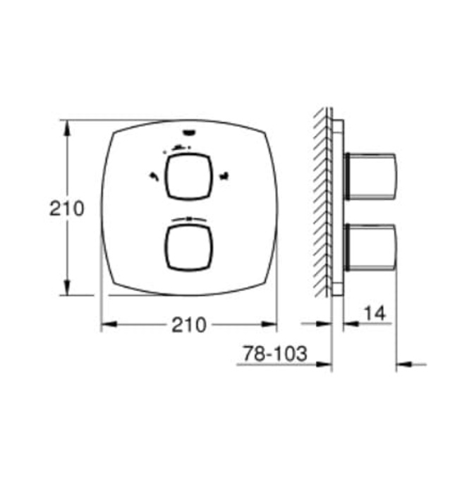 Mặt Nạ Sen Âm Tường Đức Grohe 19948IG0